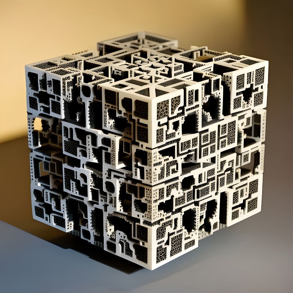 Menger Sponge Fractal.