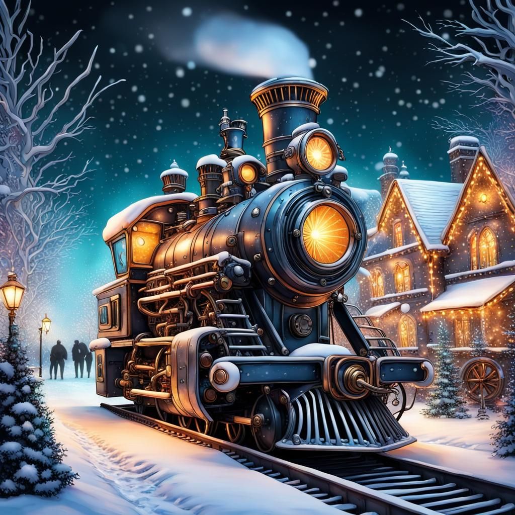 Magical Steampunk Christmas Train ride!