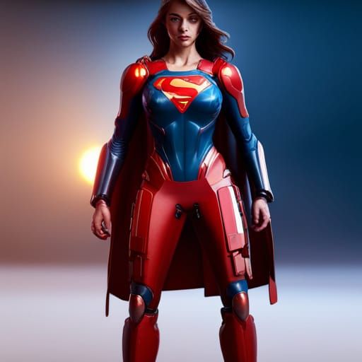 Supergirl suit - AI Generated Artwork - NightCafe Creator