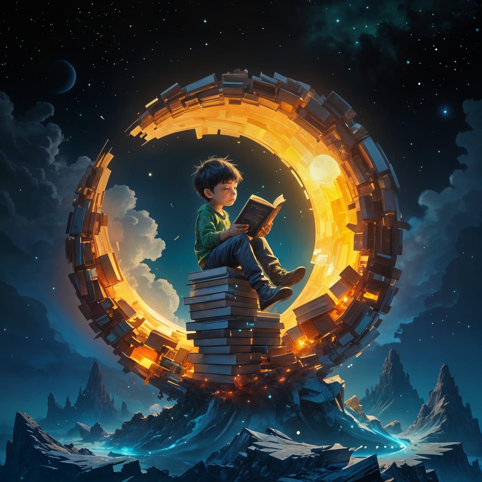 Lunar Lending Library  by @Mike Ritchie