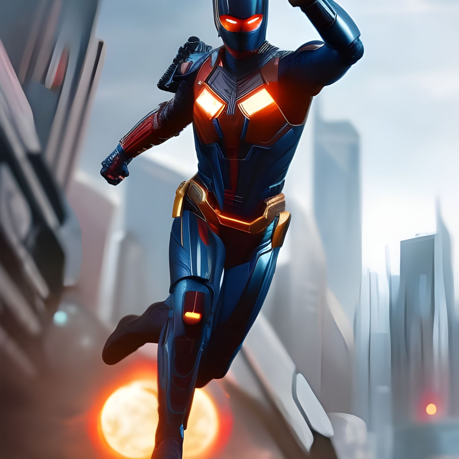 The Accelerator Speed Suit. - Ai Generated Artwork - Nightcafe Creator