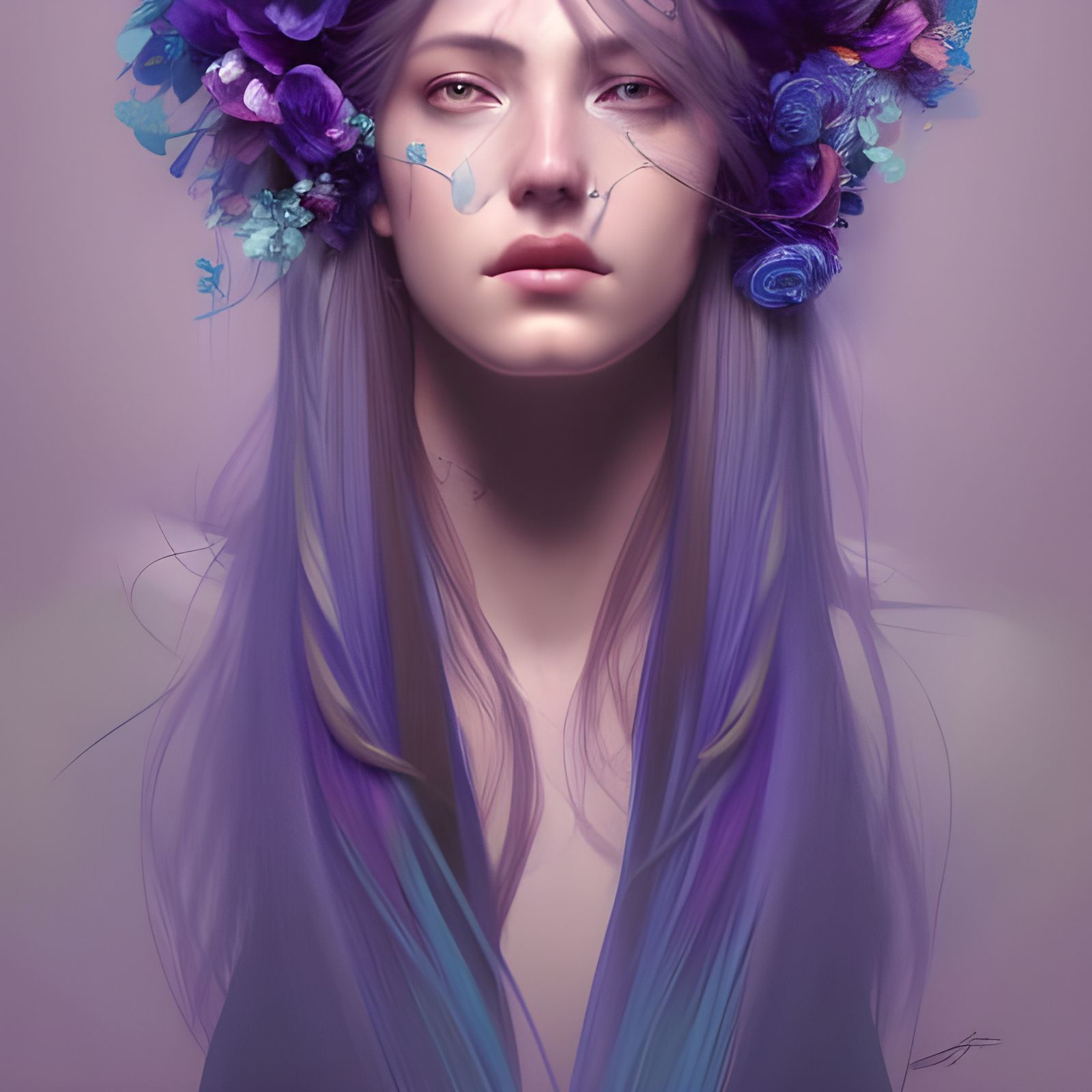 Flower crown - AI Generated Artwork - NightCafe Creator