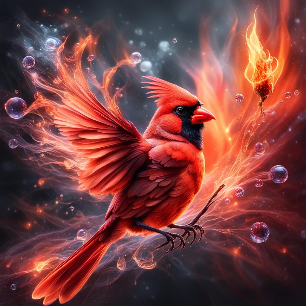 Flaming Red Cardinal