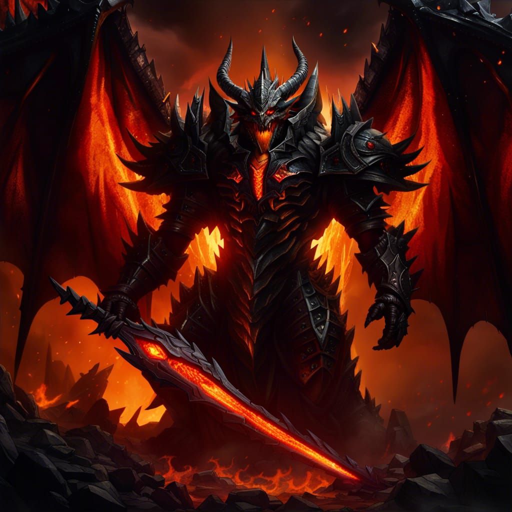 Deathwing Dragon form, Neltharion, The Destroyer, Aspect of Death, The ...