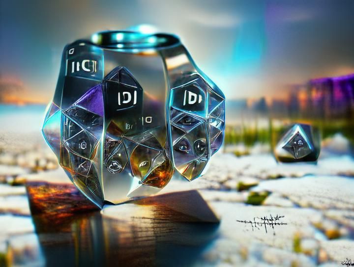 Infinitysided dice AI Generated Artwork NightCafe Creator