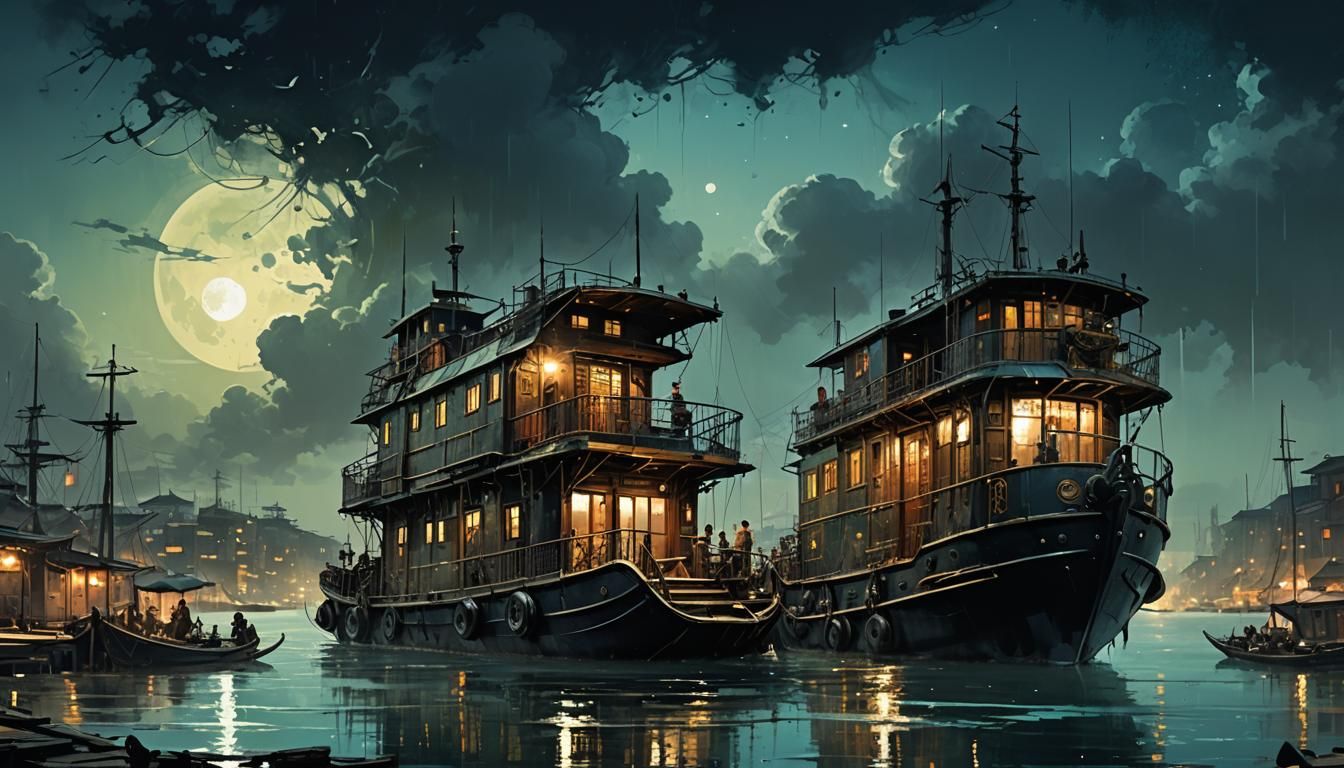 Steampunk Houseboats