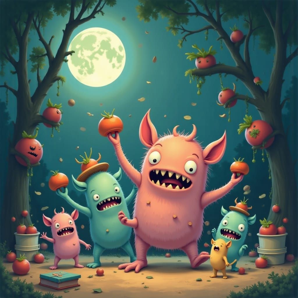  <lora:Monster Menagerie:1.0> 

Toys awaken under moonlight.

Whimsical, pastel colours, monster version