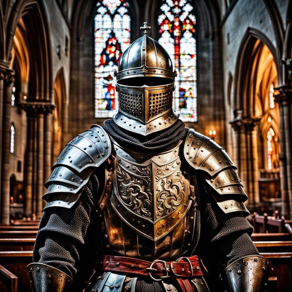 A disgraced medieval knight living life in a church, but wil...