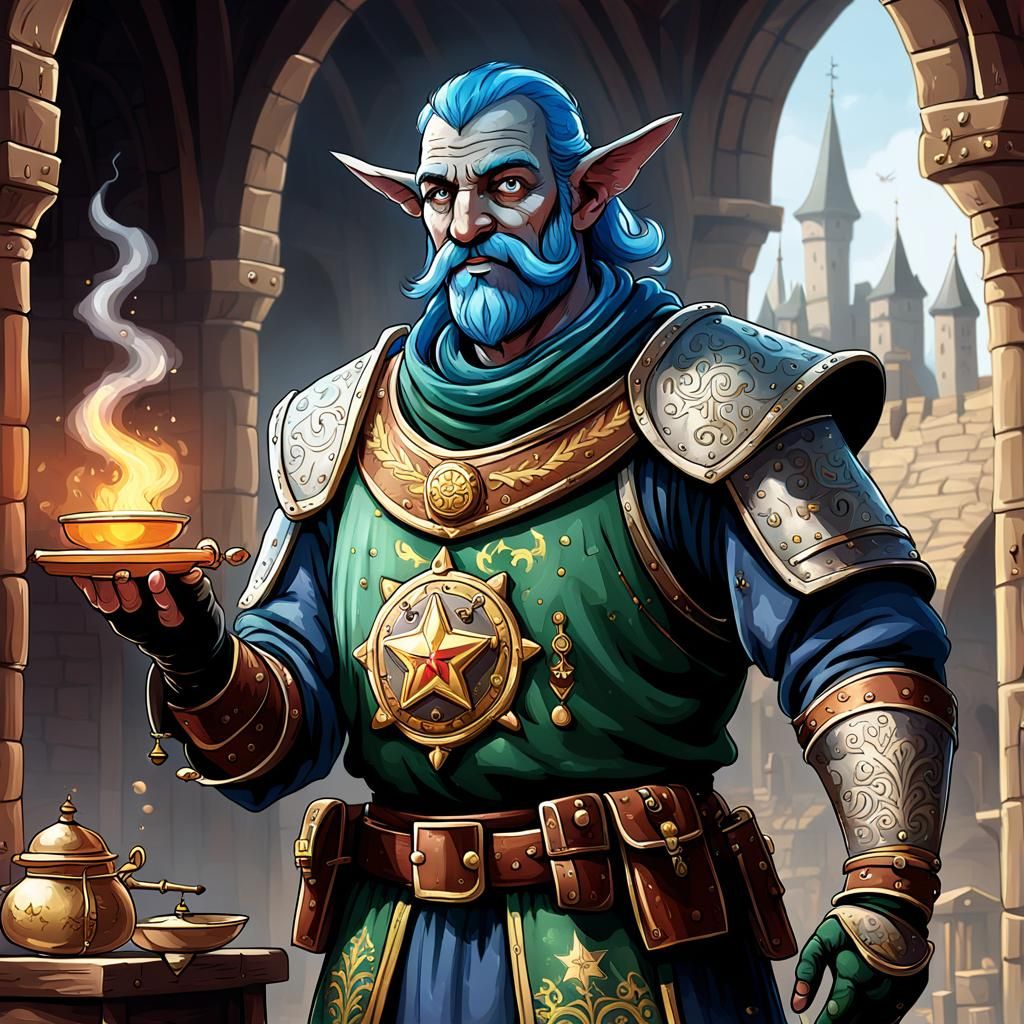 air Genie sheriff. Medieval.  5e book style.