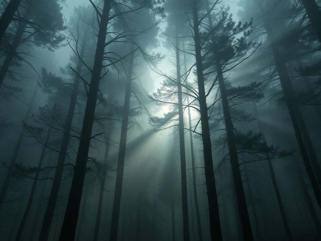 Foggy Forest  by @PurpleSunSet