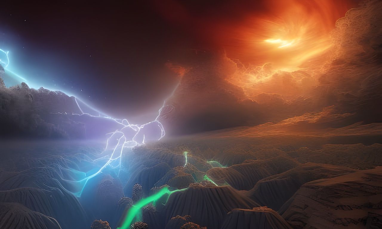 cosmic electricity  by @Moelshit