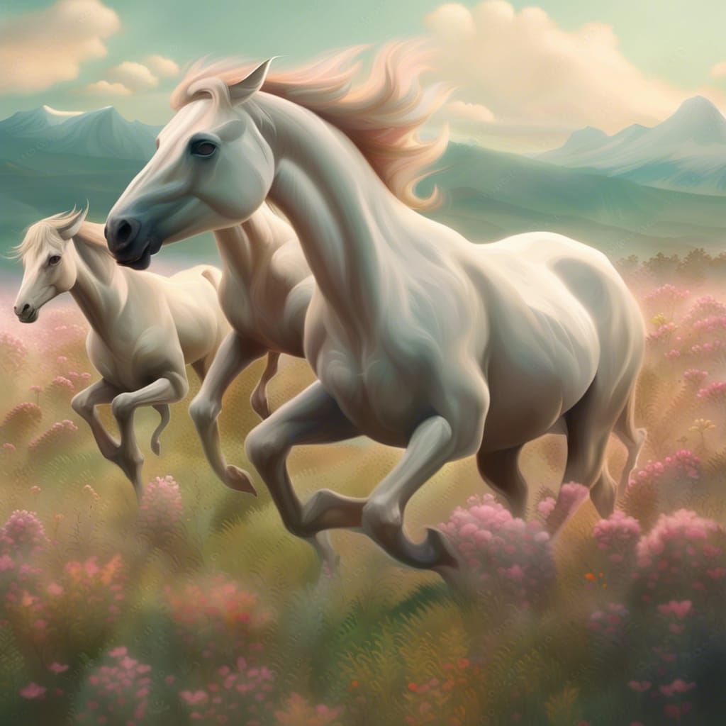 horses - AI Generated Artwork - NightCafe Creator