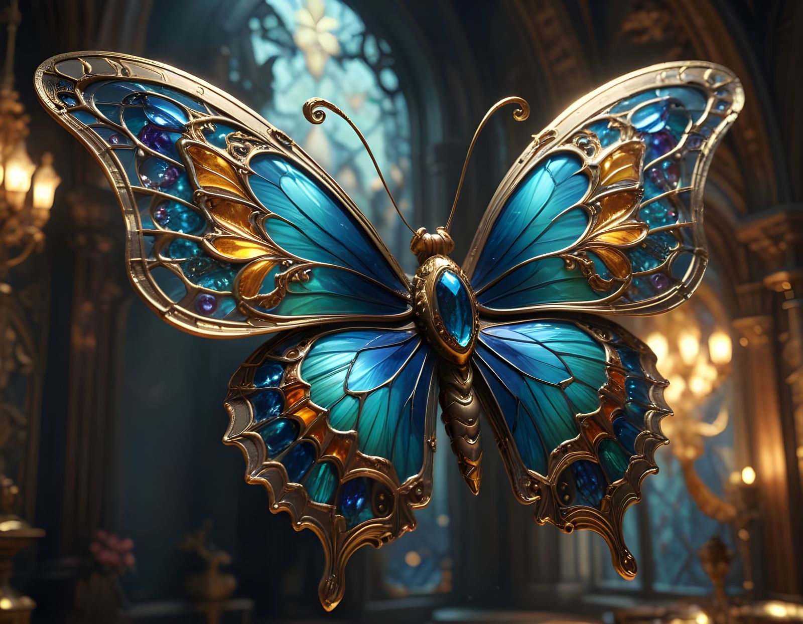 Regal Butterfly Key in Whimsical Macro Photography