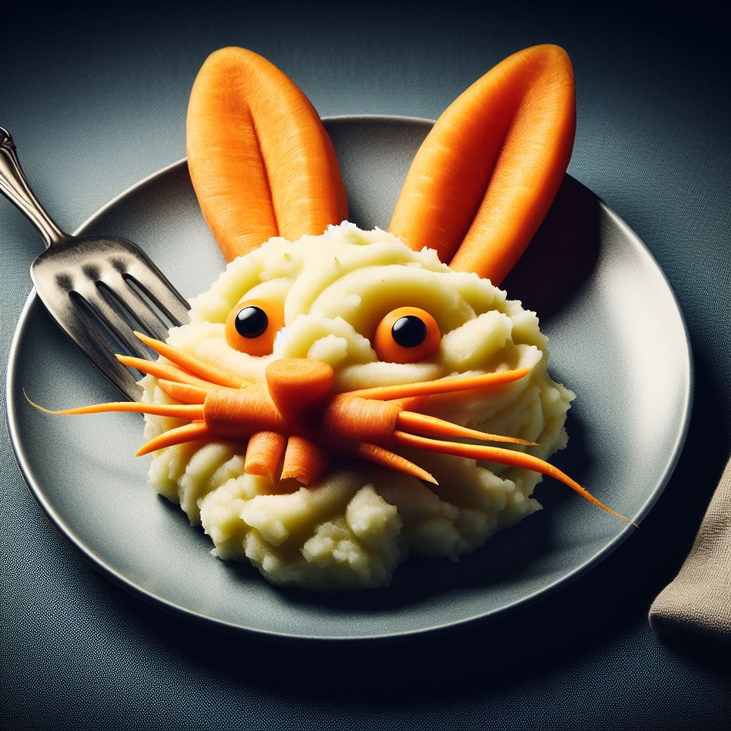 Easter Mashed Potato Art #1