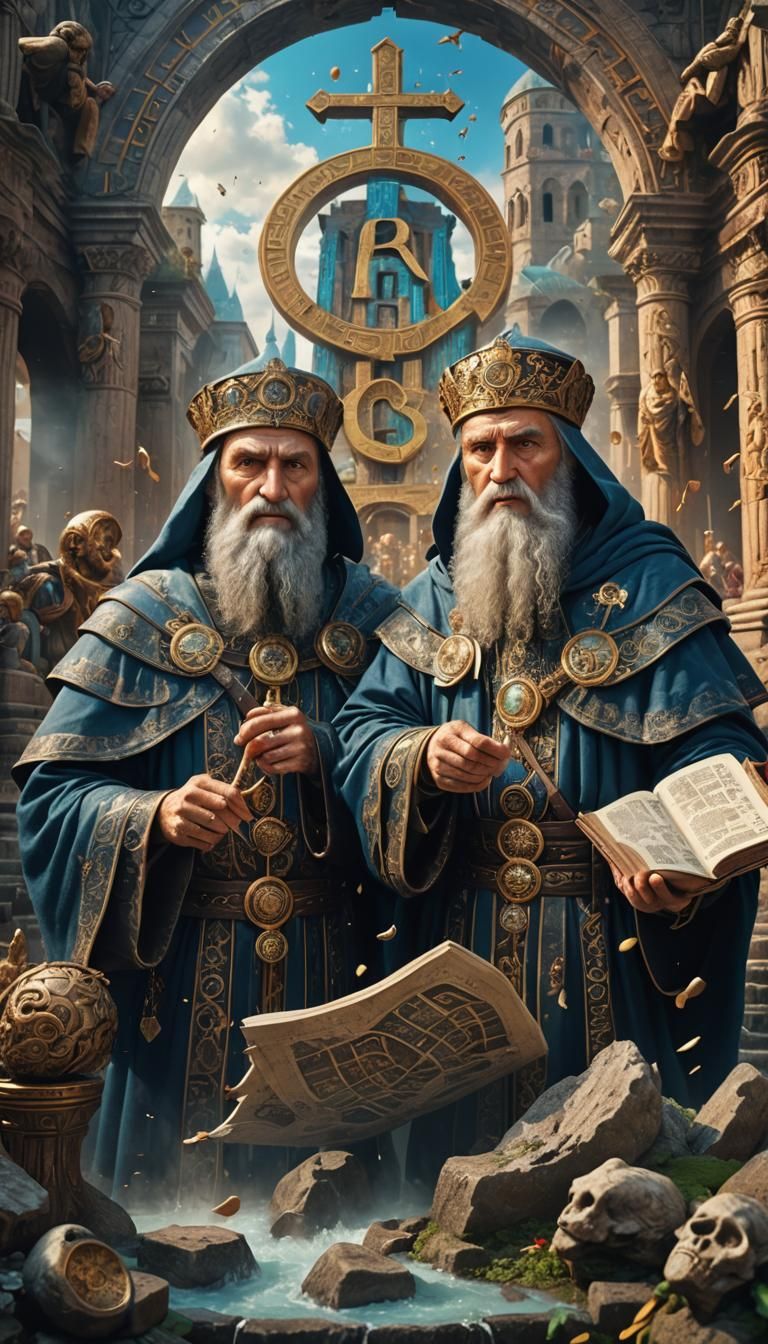 The holy brothers Cyril and Methodius - creators of the Cyrillic - the ...