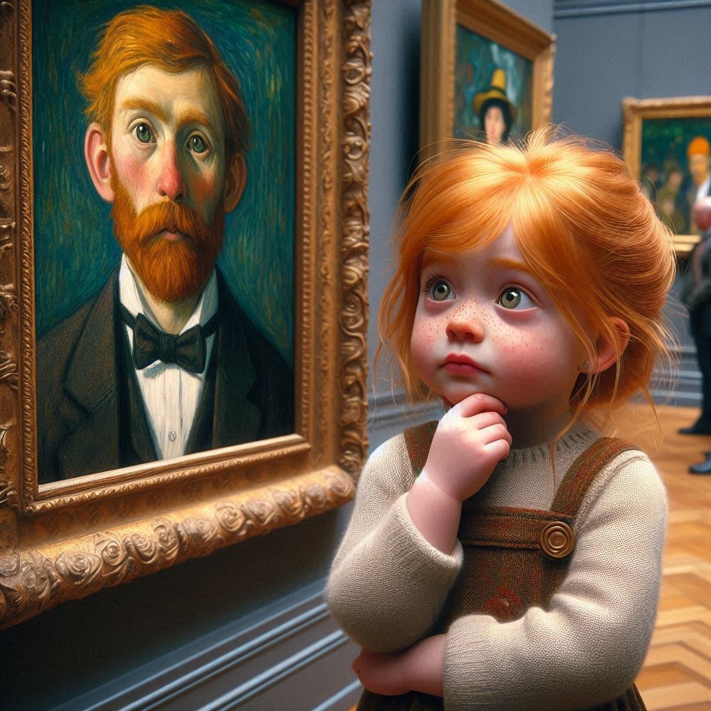 A young art lover