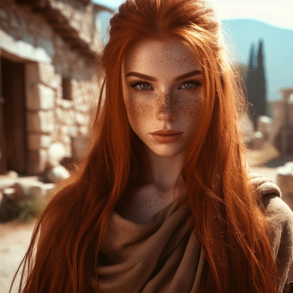 a pretty redhead from ancient greek