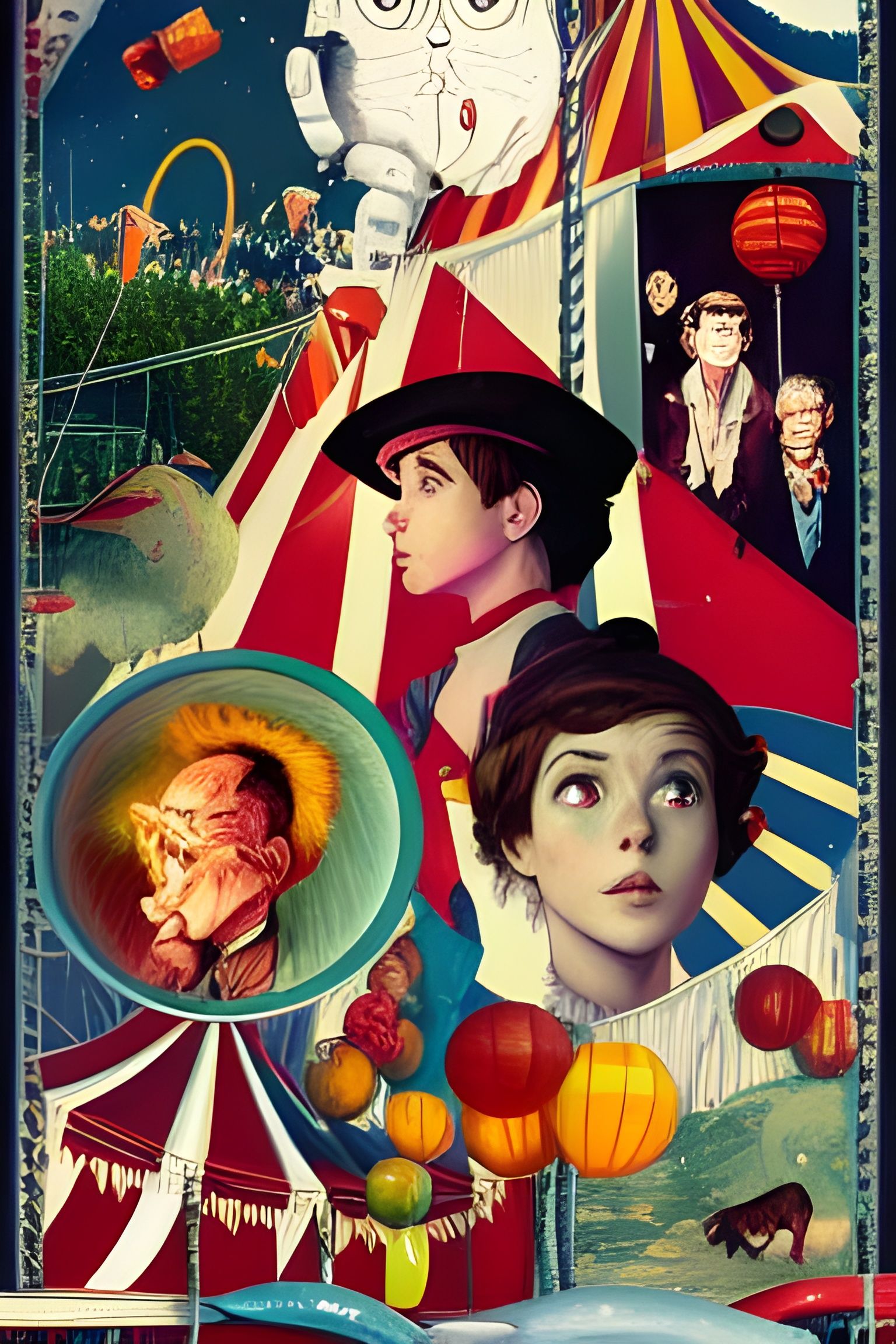 Poster advertising for a circus