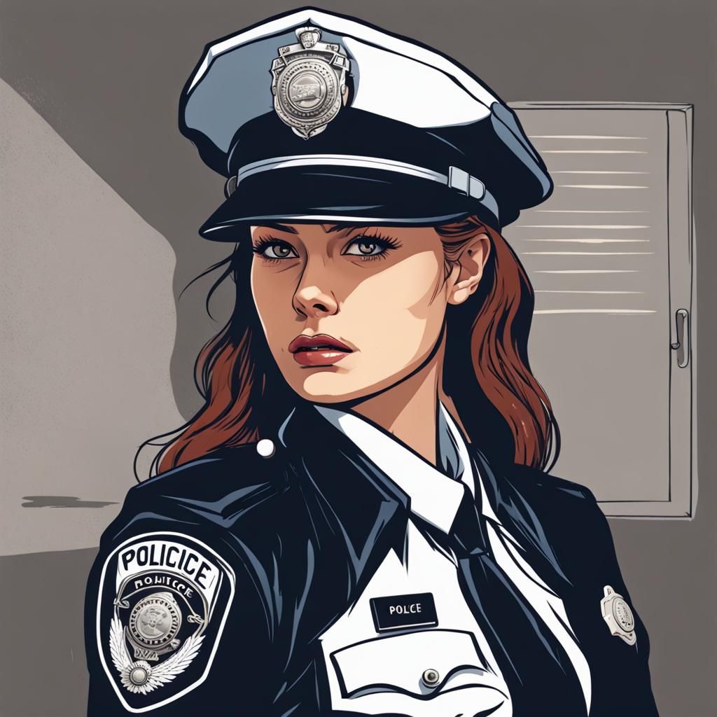 Rookie Officer - Ai Generated Artwork - Nightcafe Creator