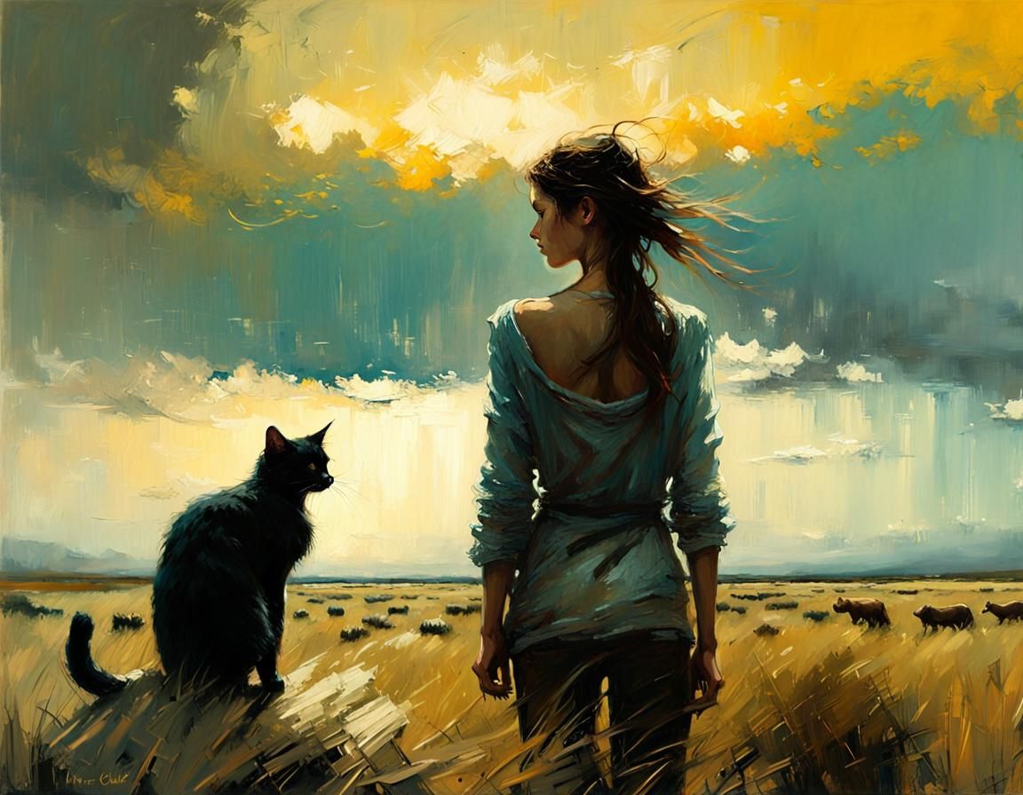 Come, kitty  by @Somber Saurus