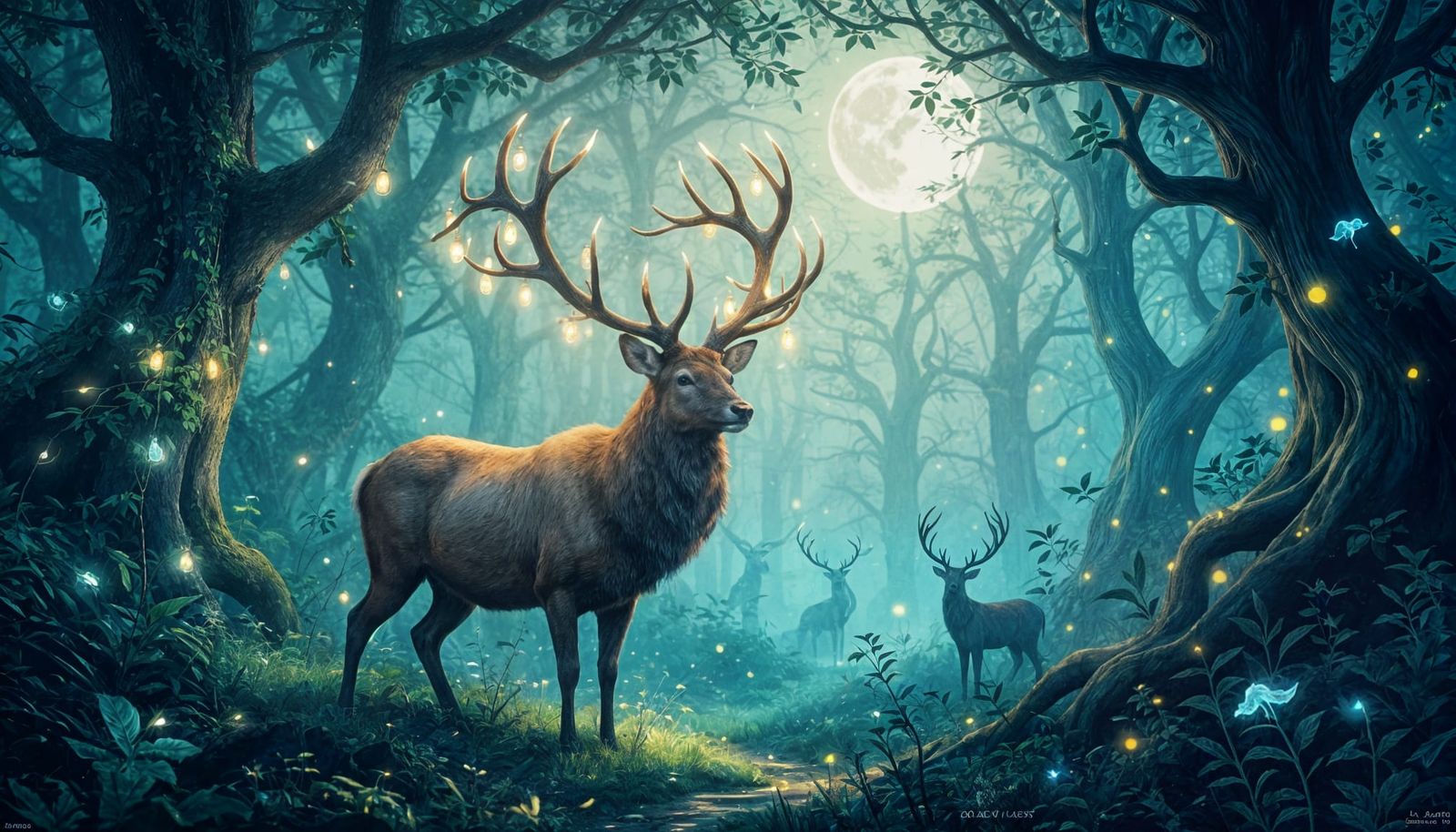 The Stags of the Forest  by @Virtue_Knight777