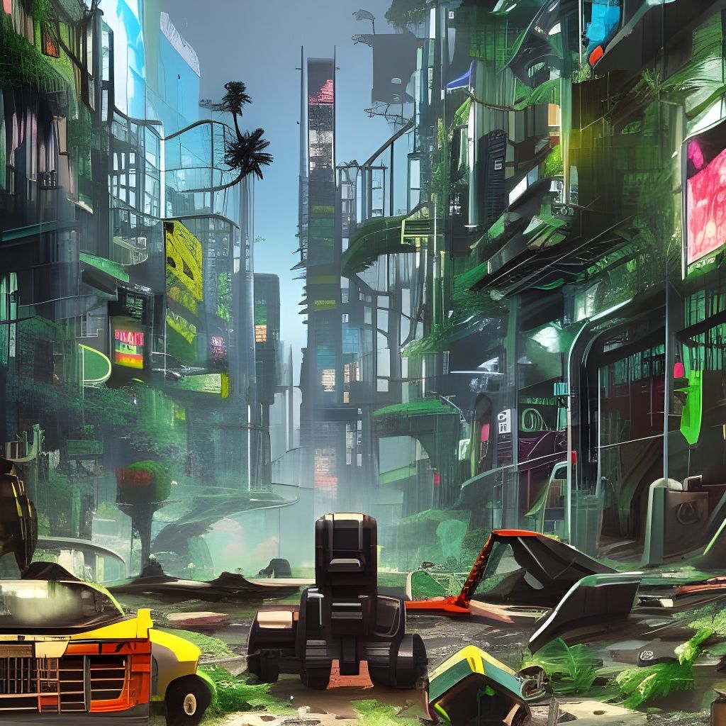 Collapsing cyber city