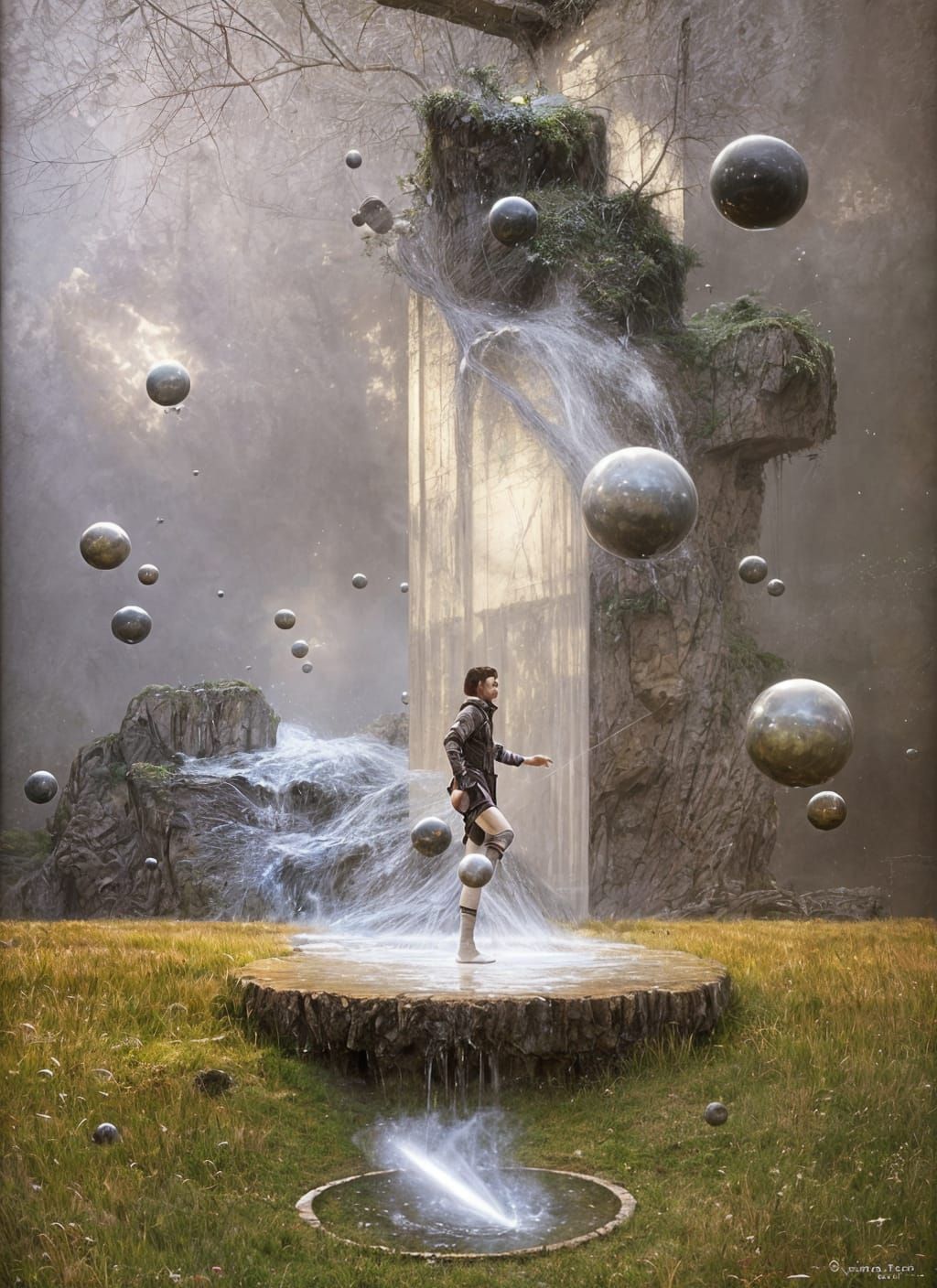 Hit the Ground: Running... Just escaping the Demon that followed him through the portal