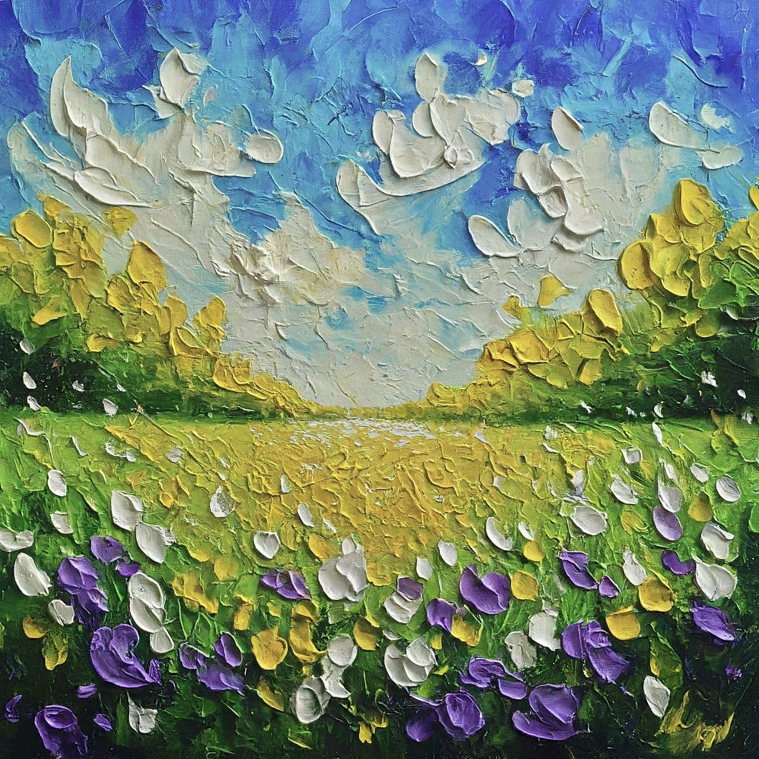 Abstract Flowering Meadow