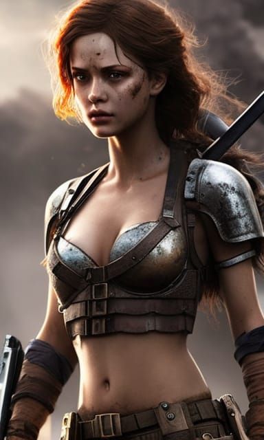 Post-Apocalyptic Warrior girl 320