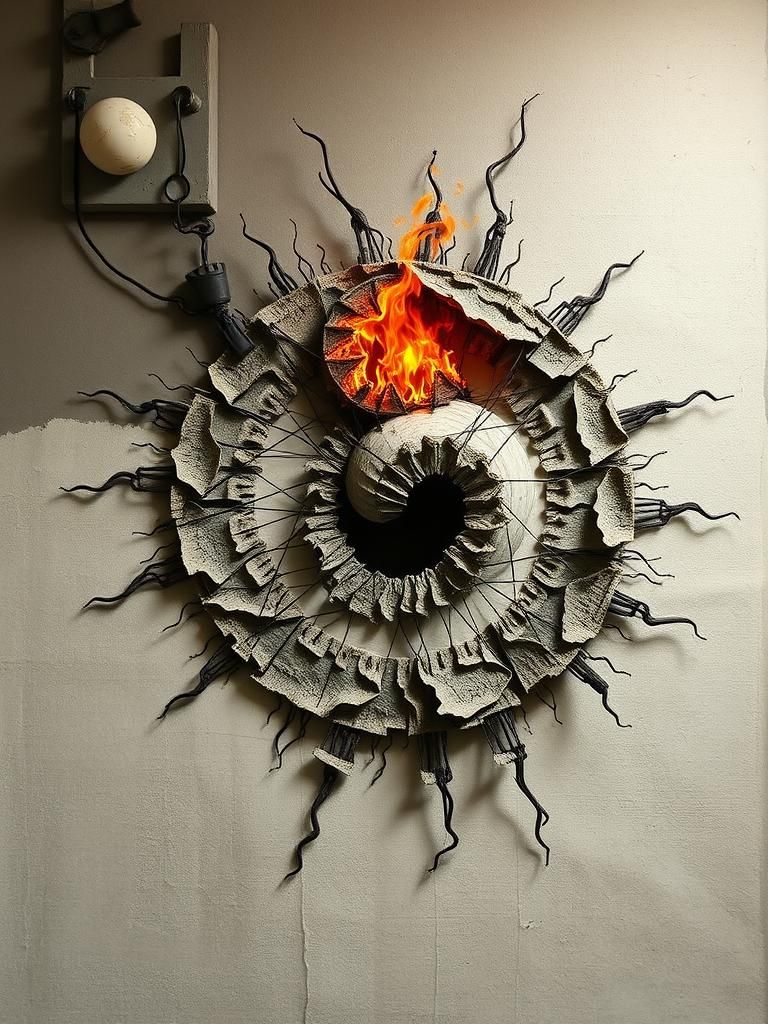 Surrealist Collage Inspired by Ernst, Bontecou and Klee