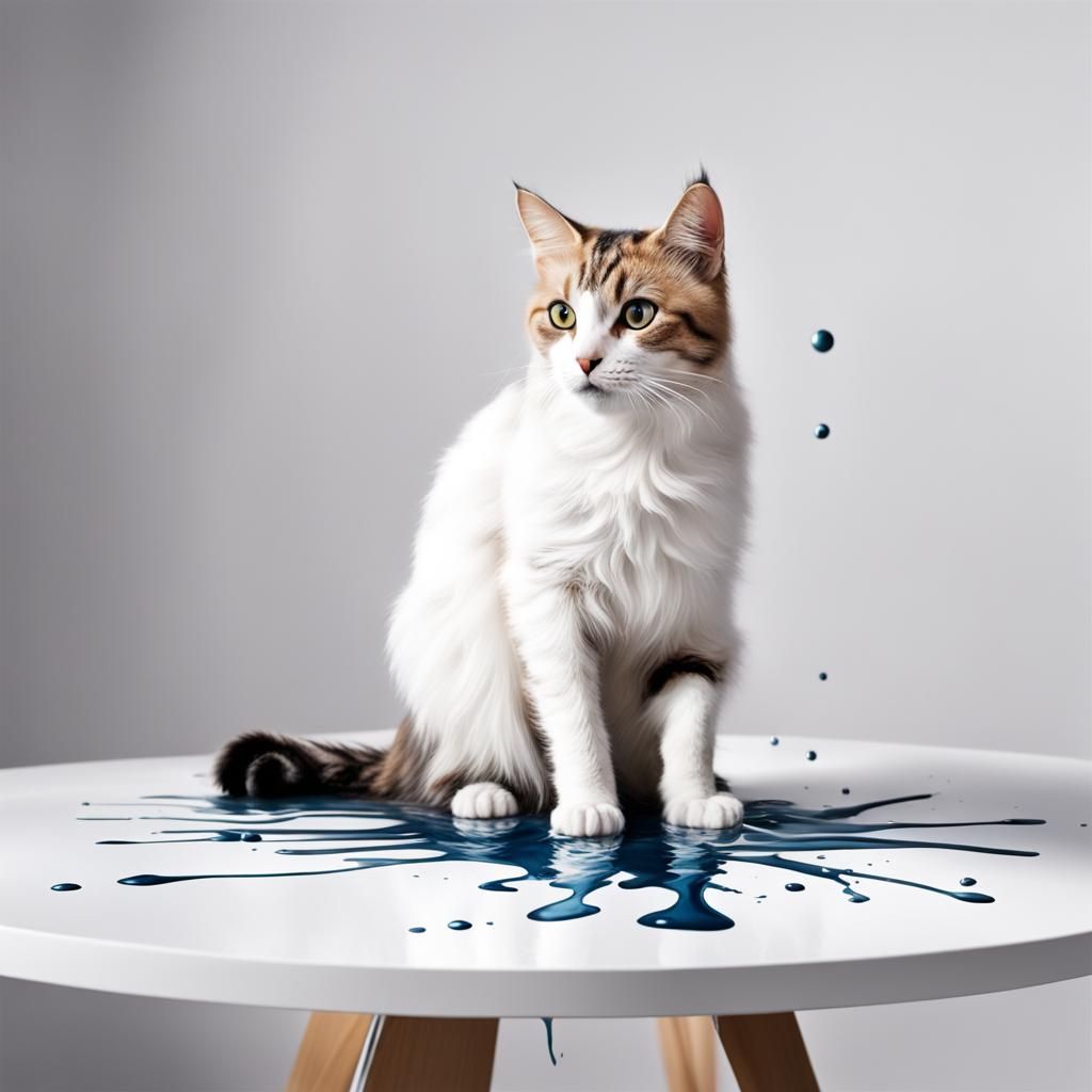 My Cat Making Art