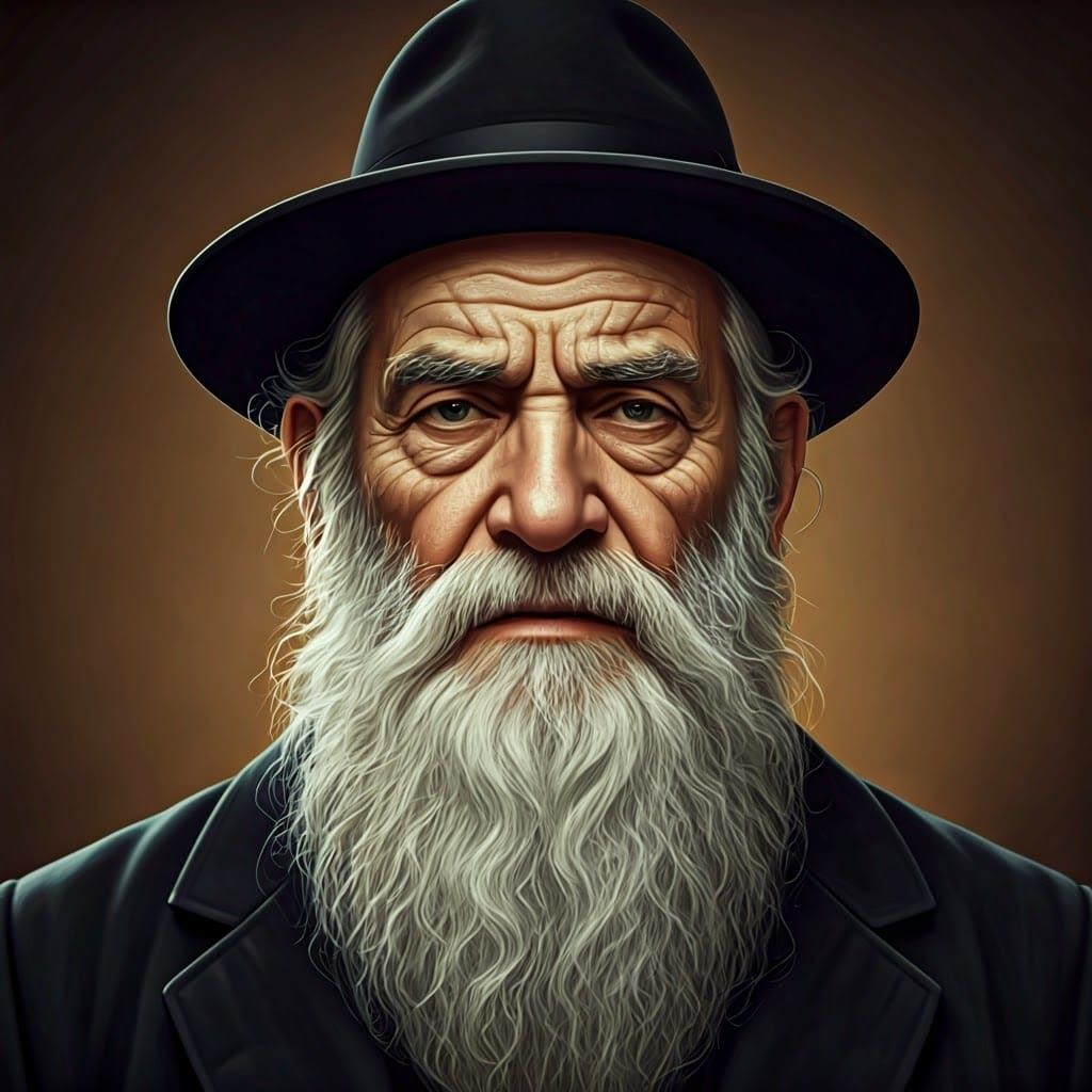 Distinguished Elderly Gentleman as Matte Painting