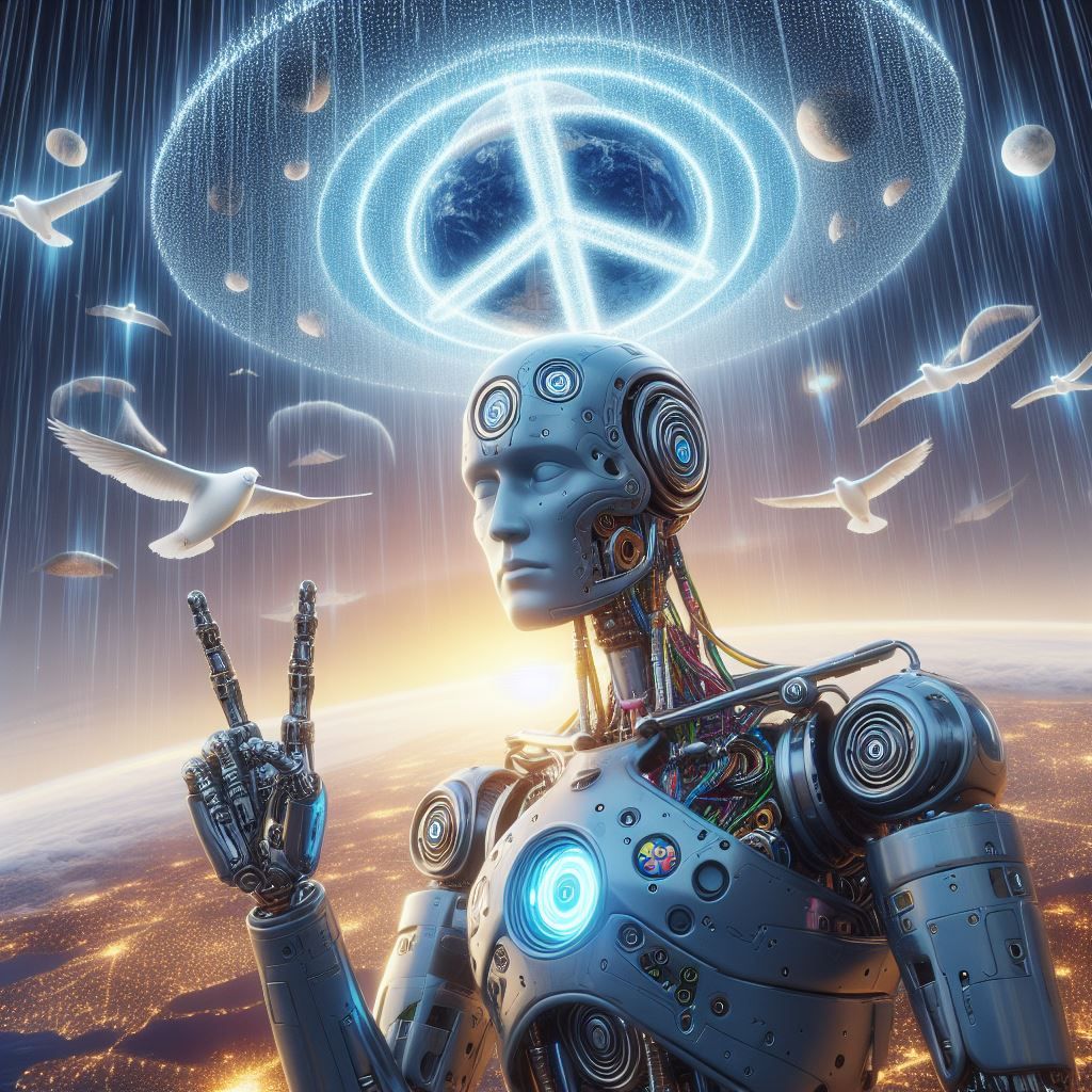 Superintelligent AGI brings peace to the world