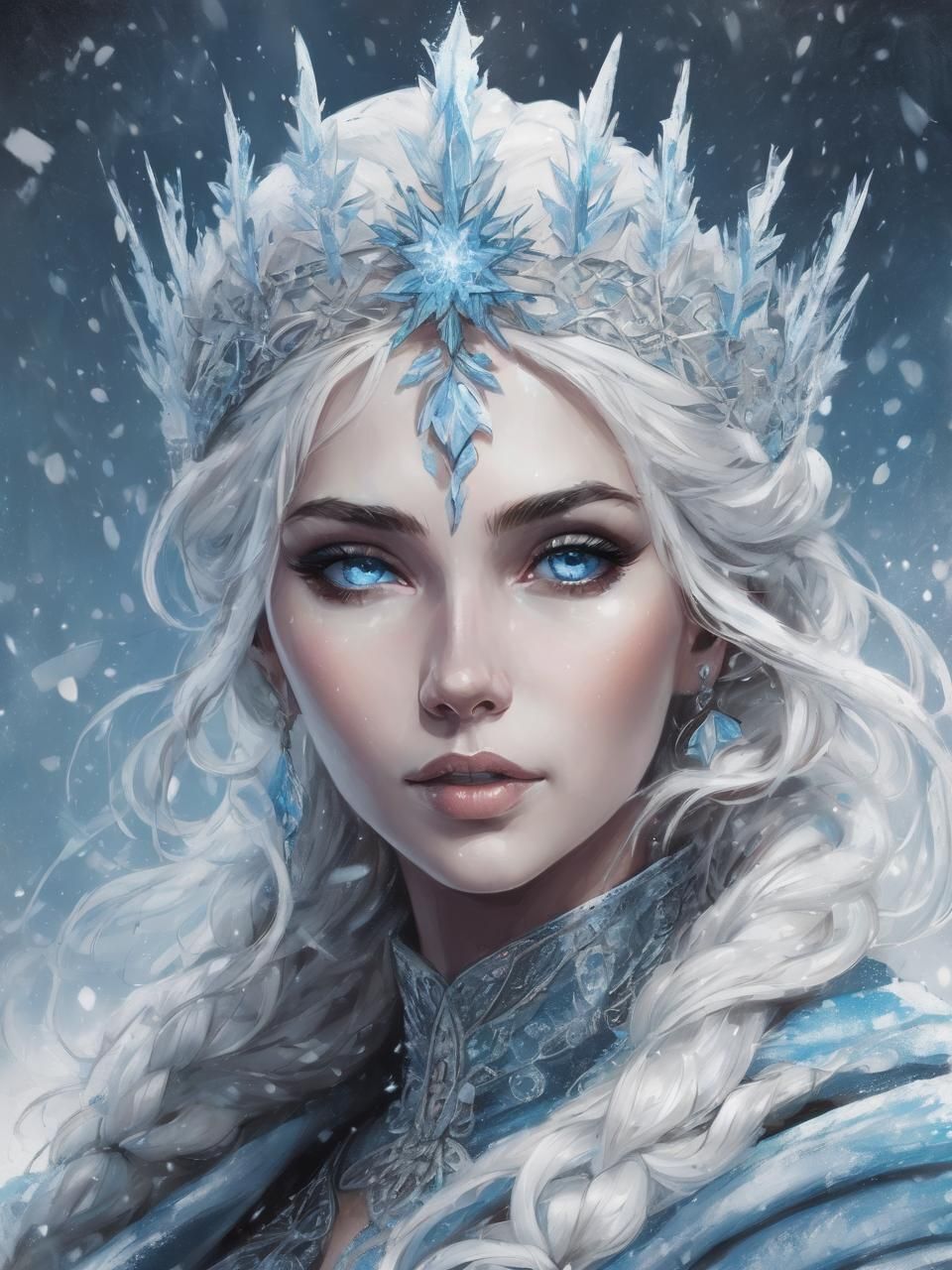 The Queen Of Ice - AI Generated Artwork - NightCafe Creator