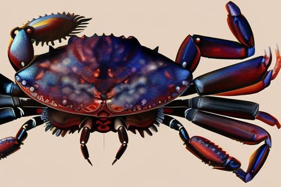 Hyper-realistic Clockpunk Crab