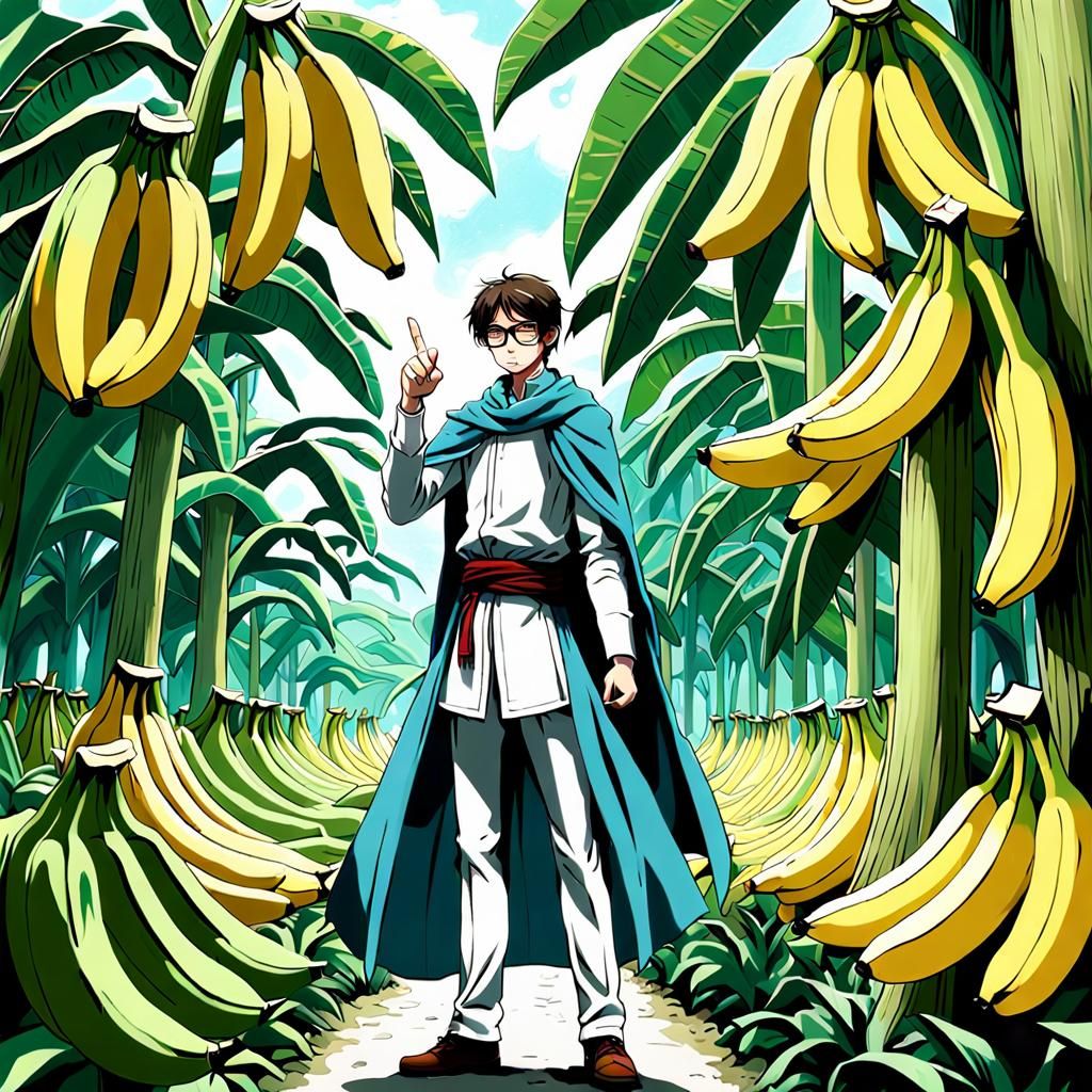 Banana Sanctuary: A Surreal AI-Generated Dimension
