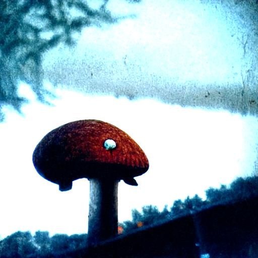 Vintage Eery mushroom
