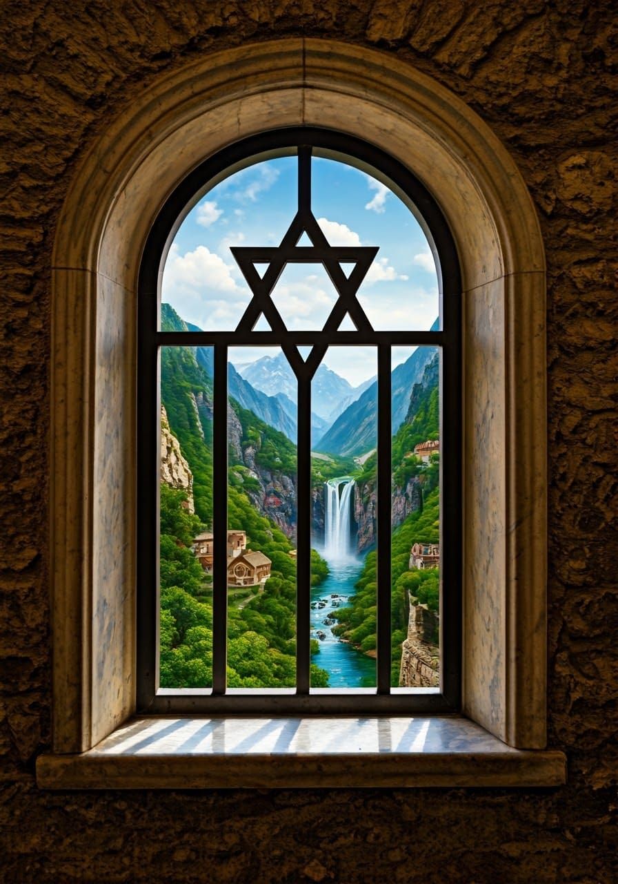 הנוף הנשקף מחלון בית הכנסת