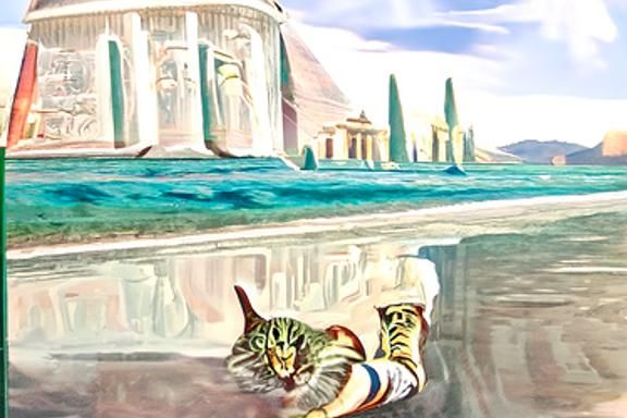 1 “Cleopatra's favorite cat Got his hands on Caesar's spats”