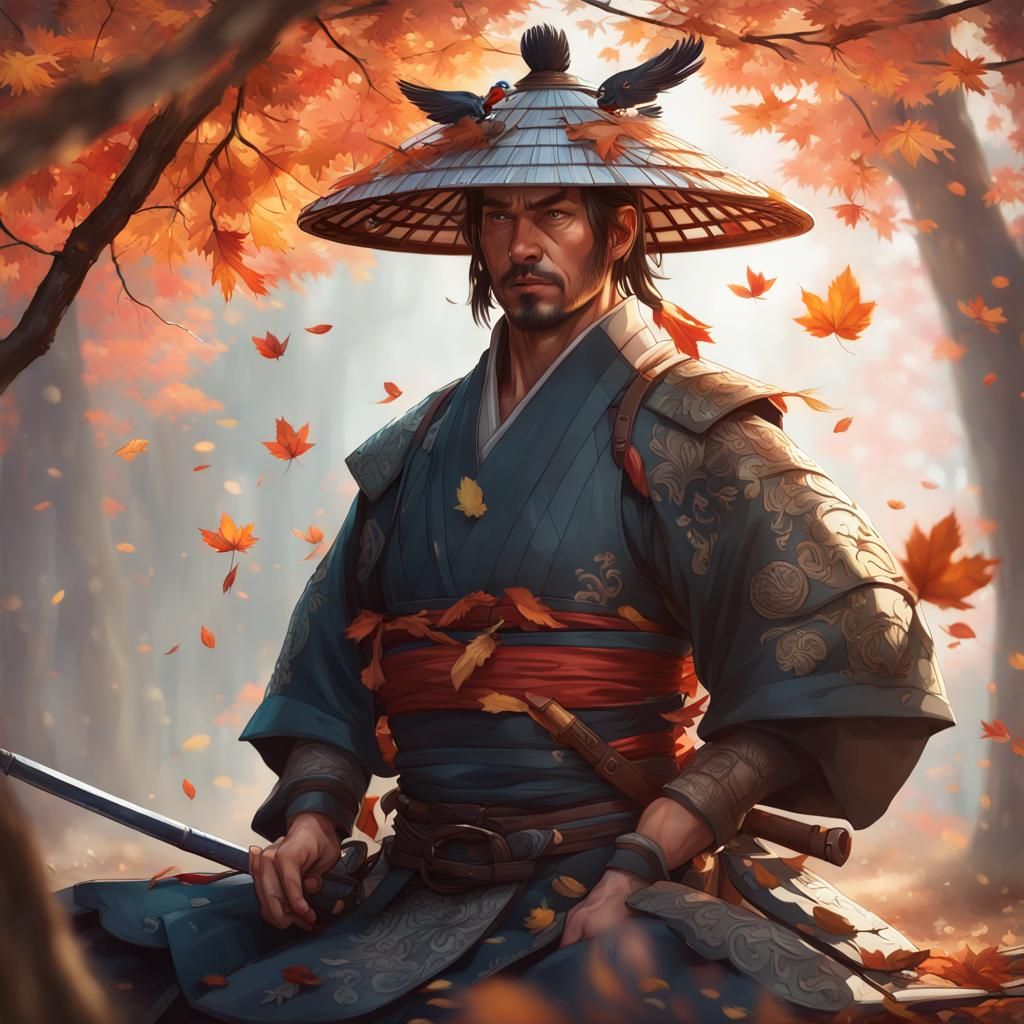 Meditating Samurai - AI Generated Artwork - NightCafe Creator