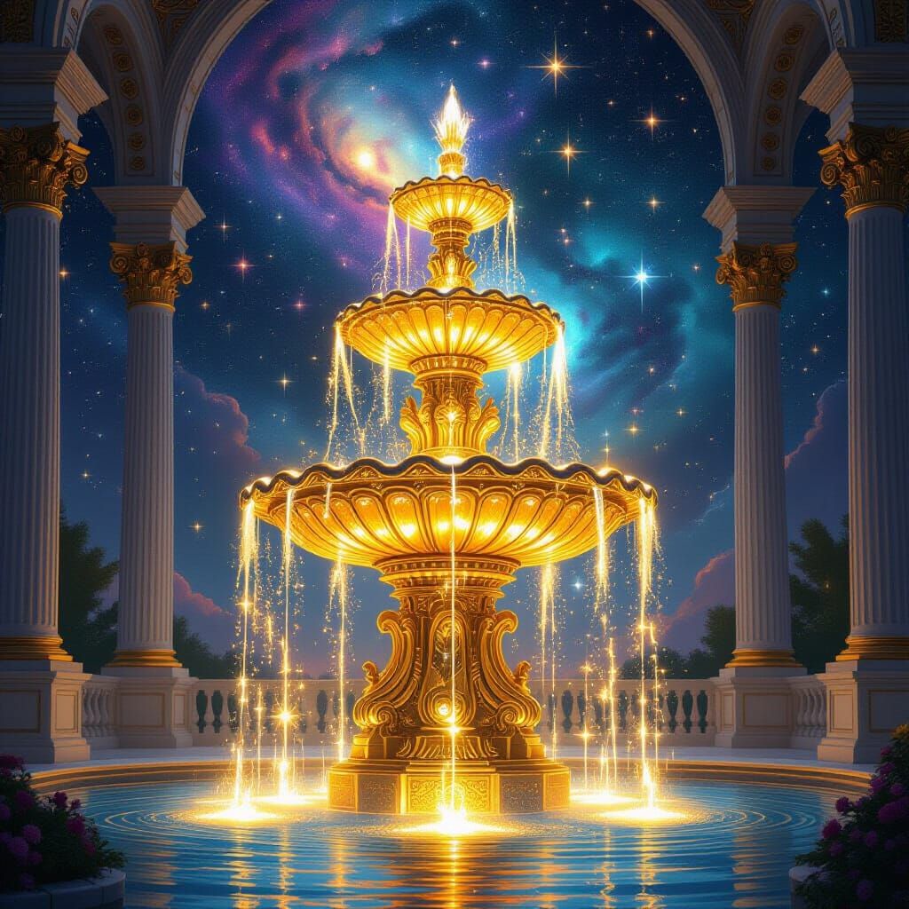 Fountains Daily Challenge #990  by @FantasyDreamscapesAI