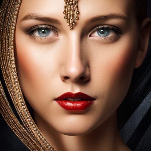 Beautiful golden lady