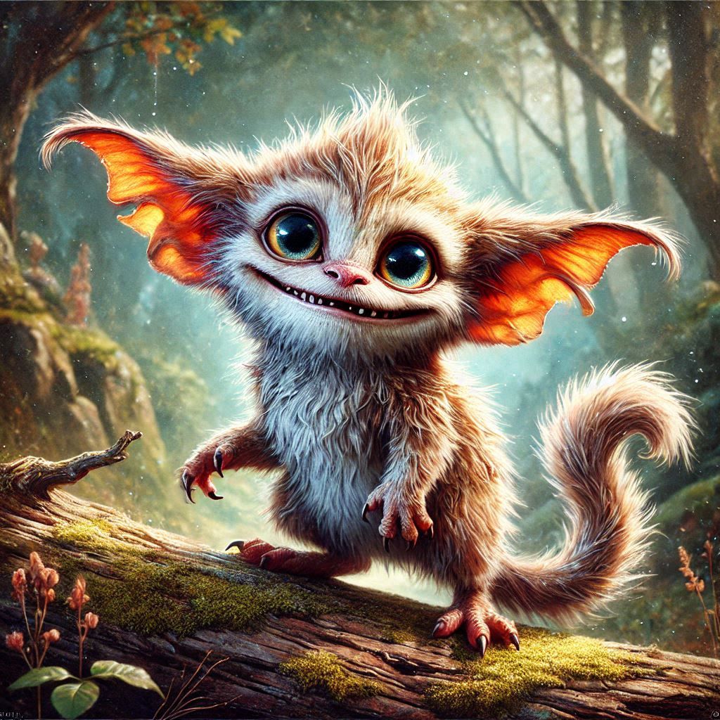 adorable fairy-tale fantasy creature portrait..