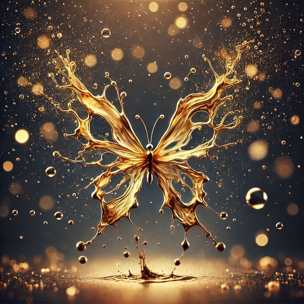 Liquid Gold Butterfly