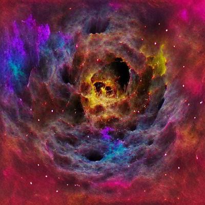 A Star Cluster in the Rosette Nebula.