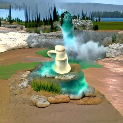 Sculpy geyser