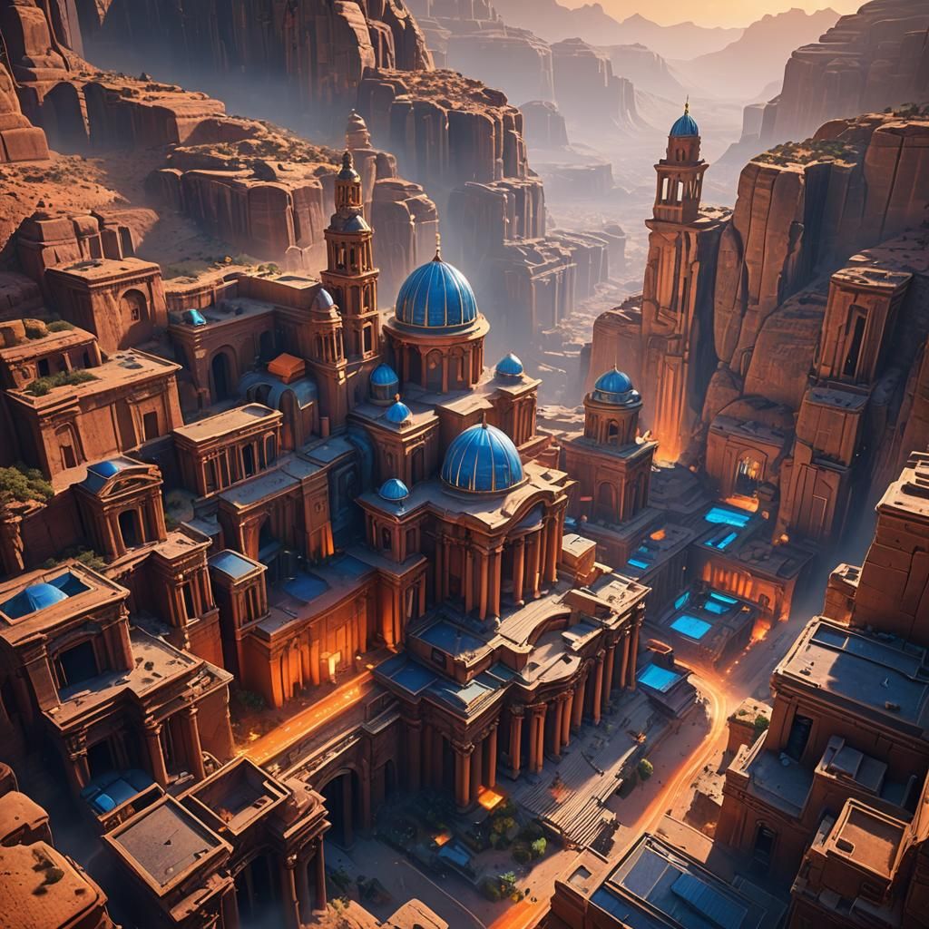 ciudad futurista de Petra
