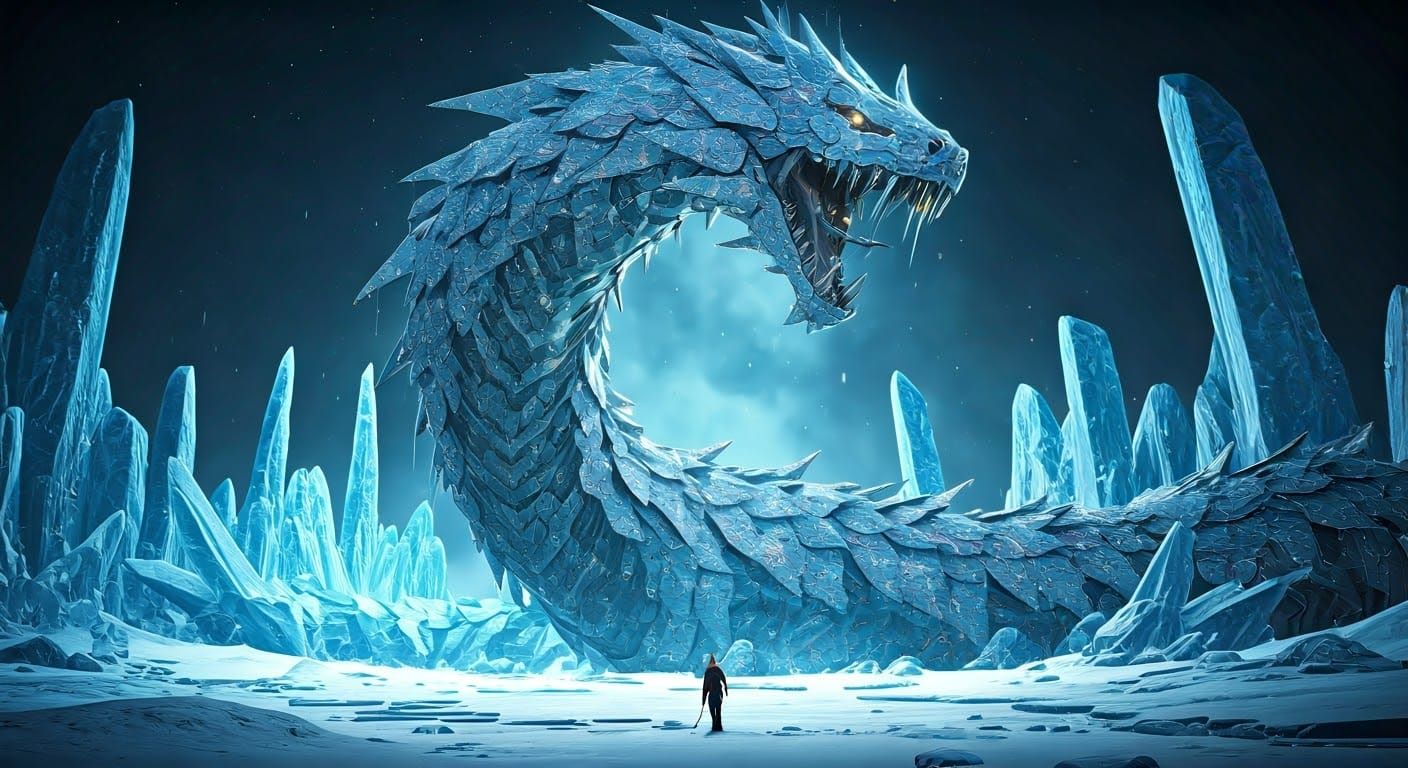 Frozen Serpent  by @ImaginatorLucy