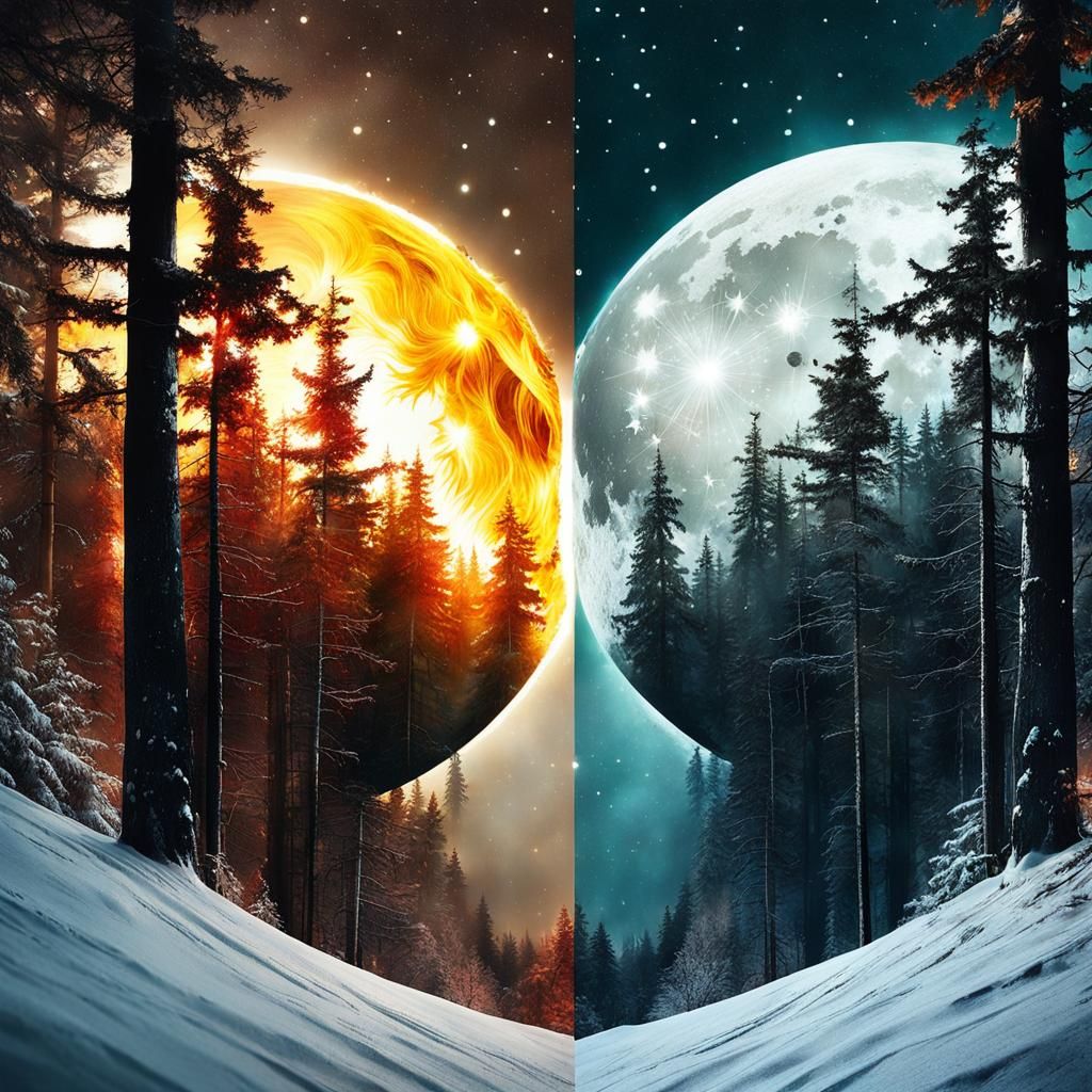 Sun moon forest  by @nateleavitt