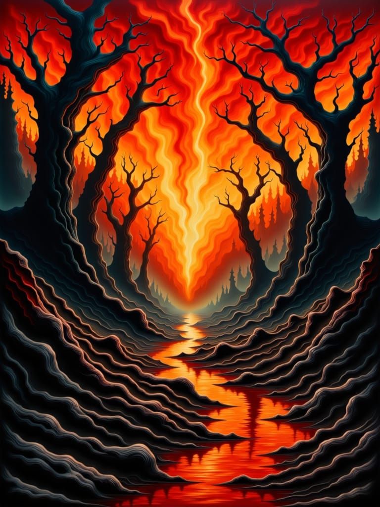  Fire and brimstone evil wicked<lora:Death and Decay:1.0>